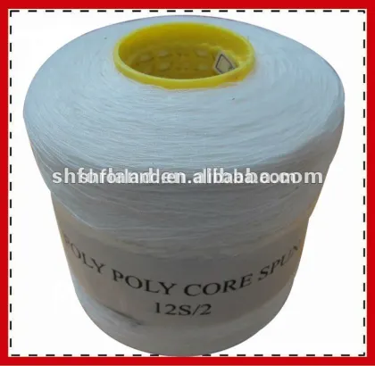 good bleach white spun polyester yarn 40s