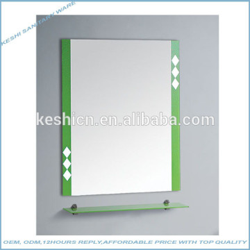 Glass mirror shelf