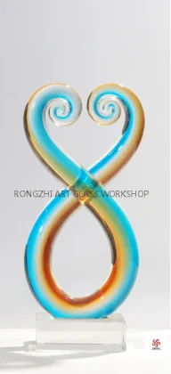 The Intersecting Rainbow Glass Decoration