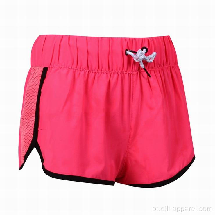 Shorts de verão curto rosa respirável surf boardhorts