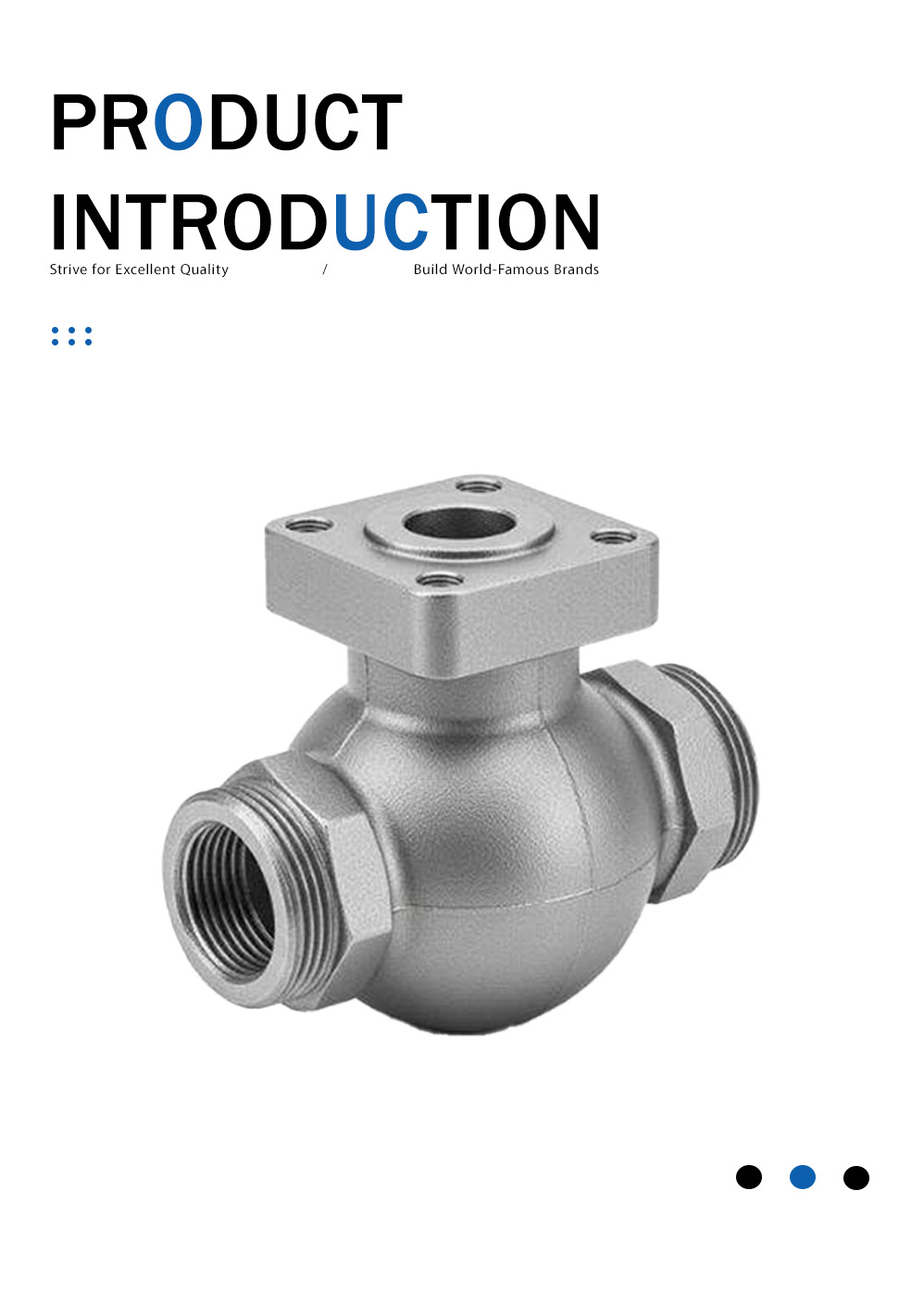 Threaded High Platform Ball Valve Body (Casting)