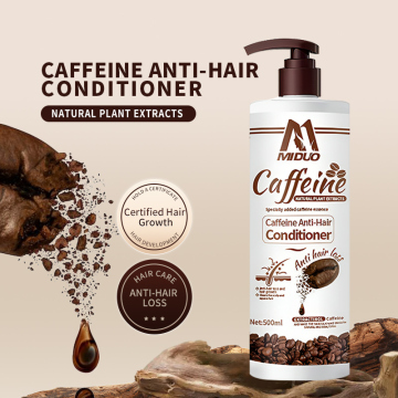 OEM Factory 500ml biotina natural contra el cabello engrosamiento de la pérdida de cabello orgánico acondicionador de cafeína