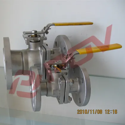 manual flange ball valve dwg