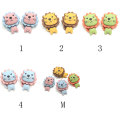 Multi color Lion Flat Back shaped Resin Cabochon Kids Toy DIY Craftwork Beads Spacer Room Desk Decoration Spacer