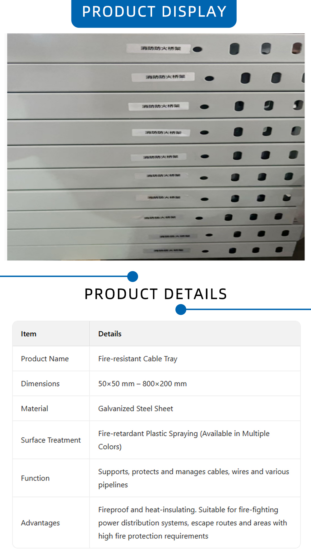 Heavy-Duty Fireproof Cable Raceway X
