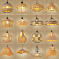 Weaving rope lampshade pendant lamp
