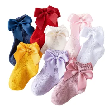 Spring and Summer Spanish Bow Baby Socks