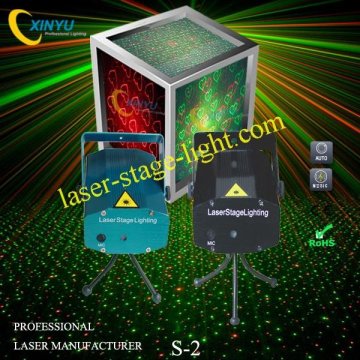 Mini 2 In 1 Sound Activated Laser Stage Lights For Disco, Clubs, Ktv Etc S-2