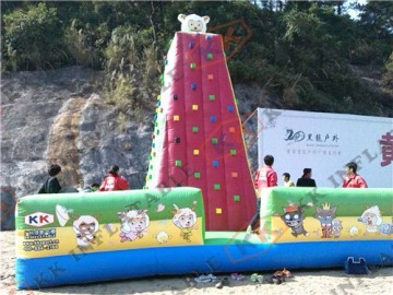 Top quality inflatable rock climbing wall for Beach Playground