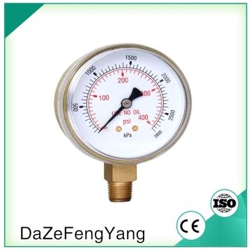 Stainless Steel Pressure Gauge with bayonet ring