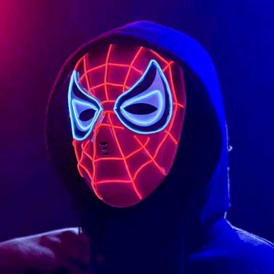 LED Captain America Full Face Costume Mask