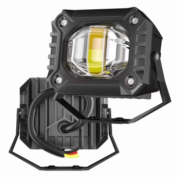 40W 60W Protective Cover White Yellow Lens Motorcycle LED Headlight