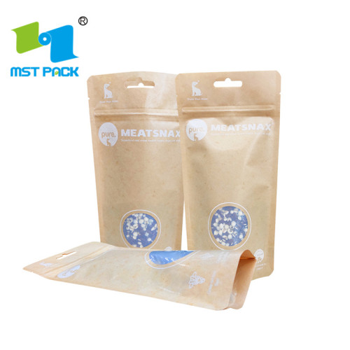 Custom Heat Seal Laminated Pet treat Food Pouch