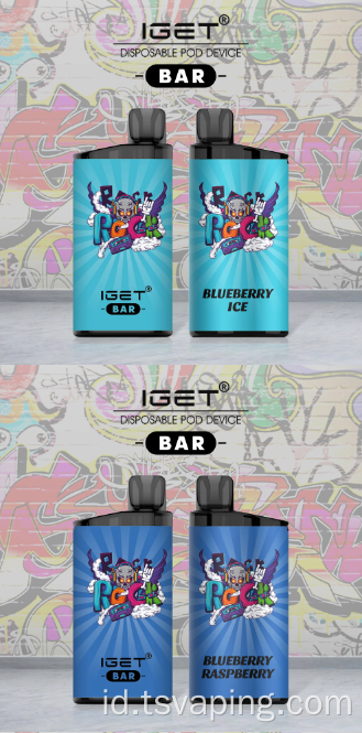 Big Hight Quality Iget Bar Vape sekali pakai