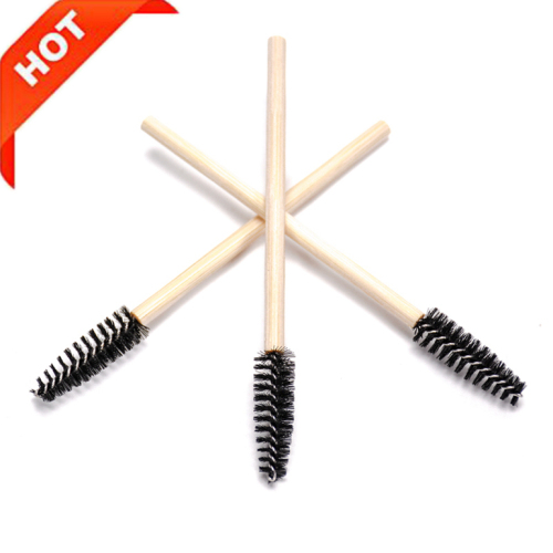 100st Eyelash Brush Bamboo Handle Mascara Wands Borstes