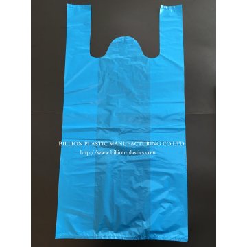 HDPE T-Shirt Garbage Packaging Clear Plastic Gusseted Grocery Produce Bag on Rolls