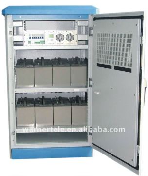 W-TEL outdoor equipment telecom UPS battery storage rack cabinet