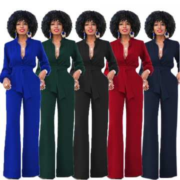 Euramerican Spandex من قطعة واحدة بذلة طويلة الأكمام