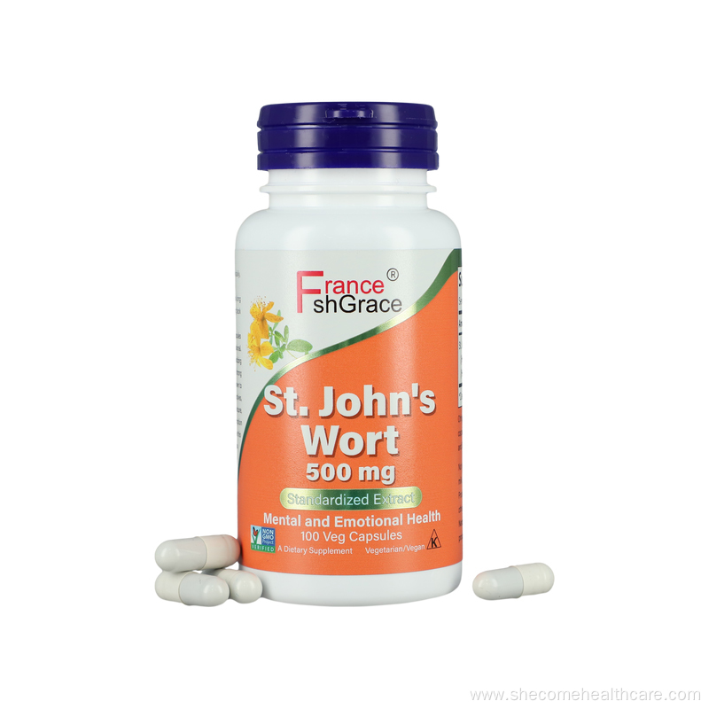 St. John's Wort Hypericum perforatum Extract Capsules