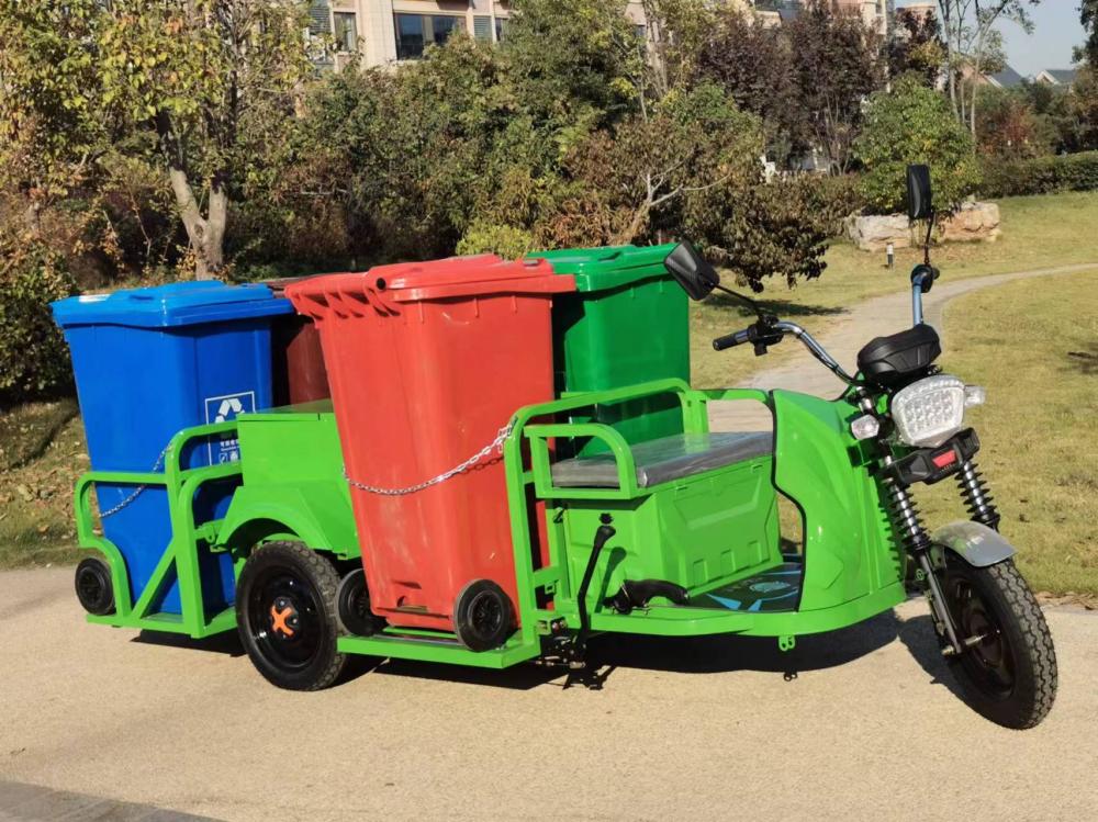 Dreiräder mit vier Barrel Elektro-Müllwagen