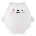 Soft elastic polar bear stuffed animal throw pillow