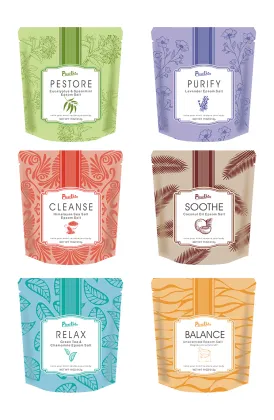 Luxury Lavender Macarons and Himalaya Bath Salt Set