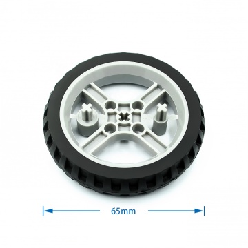 65mm Narrow Wheel Intelligent Line Patrol Robot Car with 6514 TT Motor and Free Wheel Cross Axle
