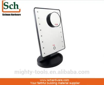 Ebay Amazon Hot Sale 10X LED Makeup Mirror Touch Dimmable