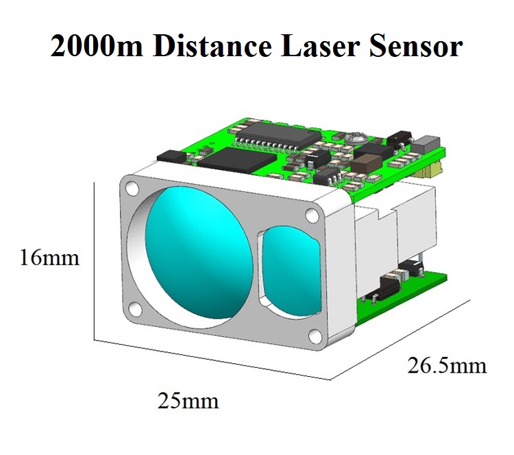 2000m Small LiDAR Detector Distance Laser Sensor China Manufacturers ...