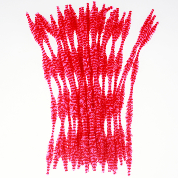Red Bumpy chenille stem crafting fluffy sticks