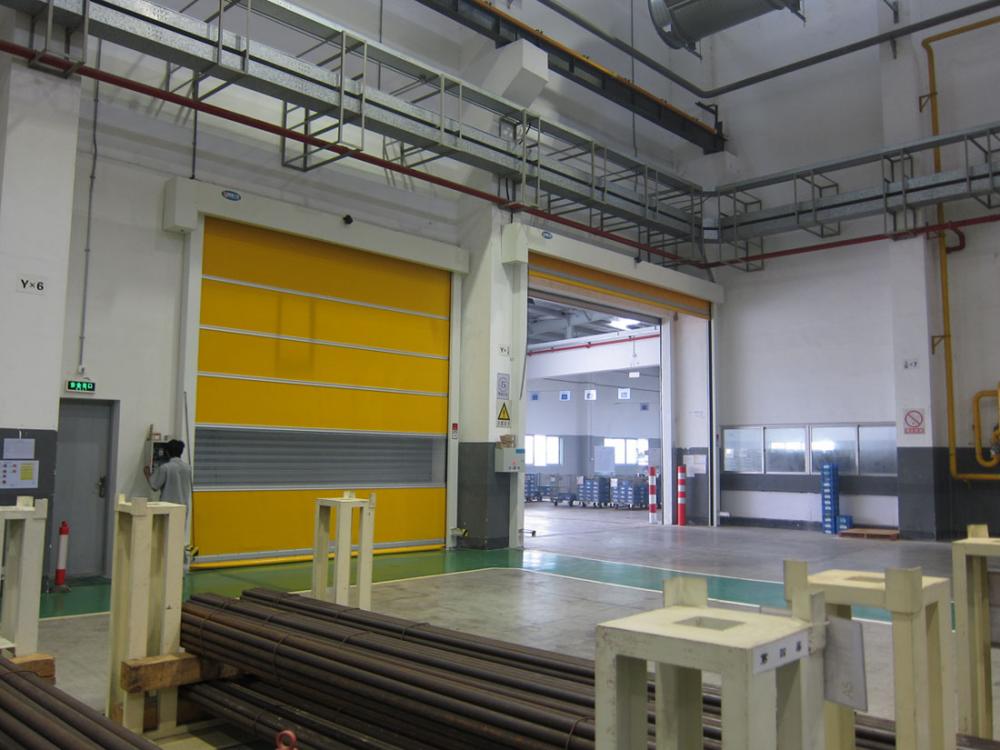 Automatic PVC Roller Shutter Door with Galvanized Frame