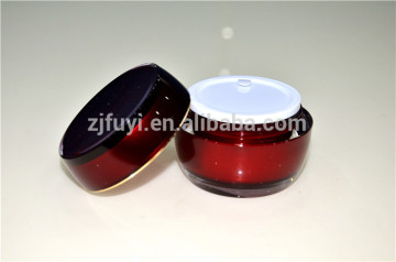 Drum-shaped plastic cream empty jar, acrylic cosmetic packing container/ 15g 30g 50g