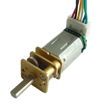 12mm Micro DC Motor with Encoder - 3V to 12V N20 Gear Motor
