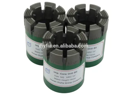 Diamond core drill bits for hard rock / Rock drill bits