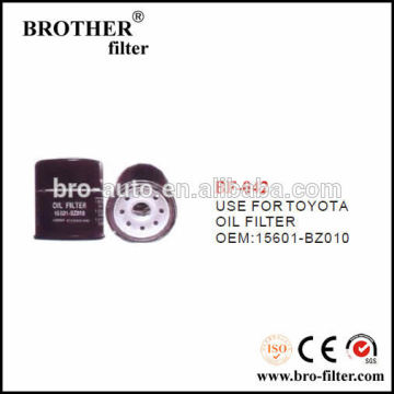 High quality OEM auto element oil filter 15601BZ010 for Toyota deep fryer oil filter machine