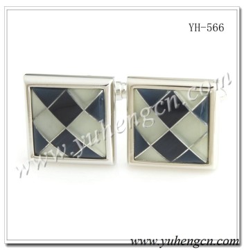 YH-566 Fashion Jewelry Cufflinks with Culture Stone,Cufflink Manufacturer