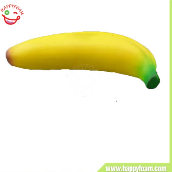 Wholesale fruit Pu Ball,Banana Pu Sress ball promotional gift