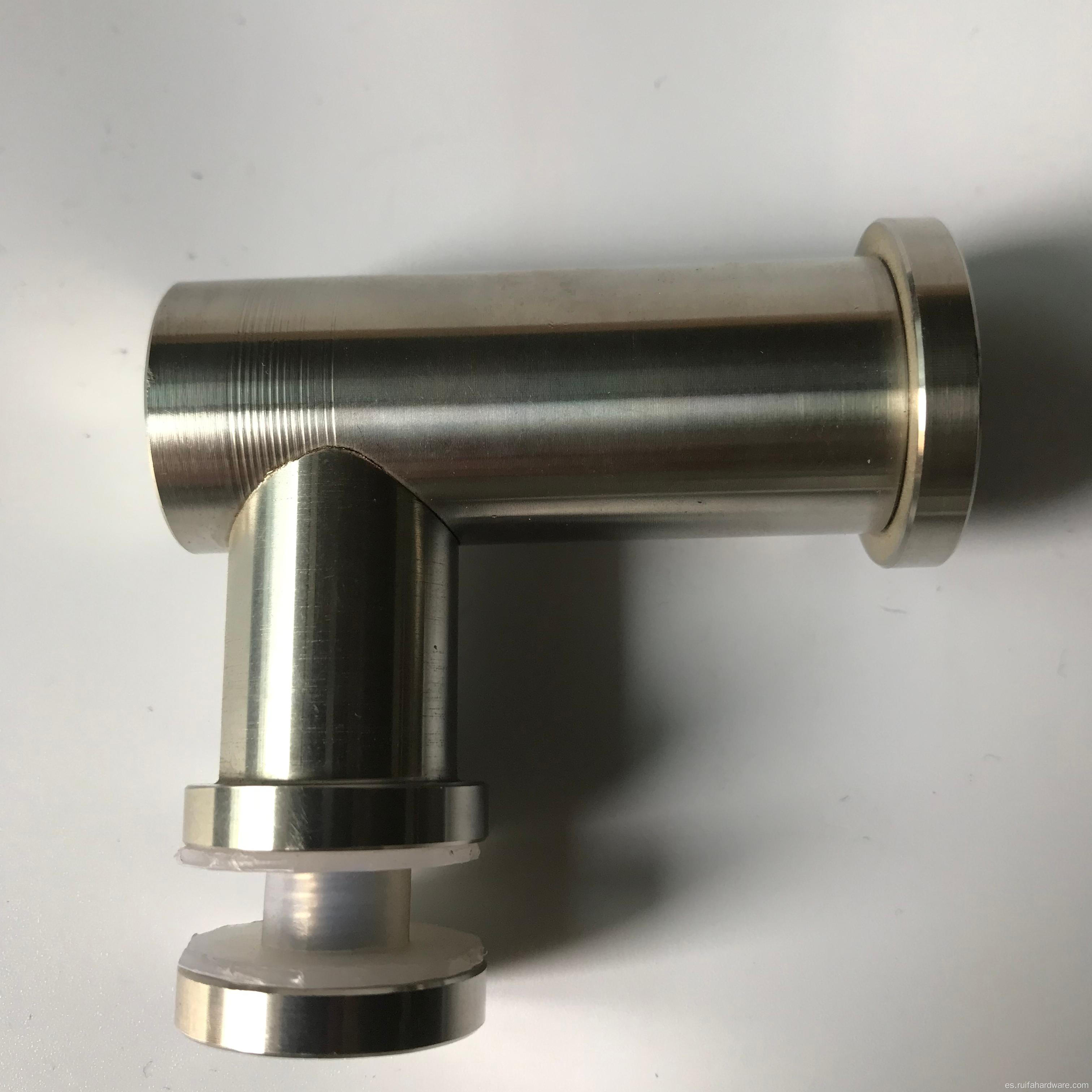 Conector de vidrio de acero inoxidable a la esquina de la pared
