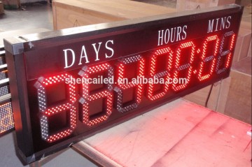guang zhou 10 inch red color days hours minutes seconds led timer