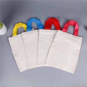 Kanak -kanak membeli -belah mudah alih beg tote kapas berganda