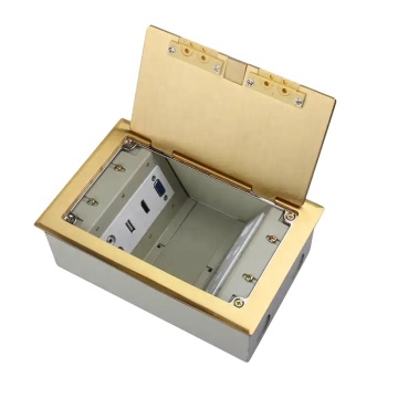 Customized iGERCN Stainless Steel Floor Power Outlet Socket Box for Kitchen and School Applications