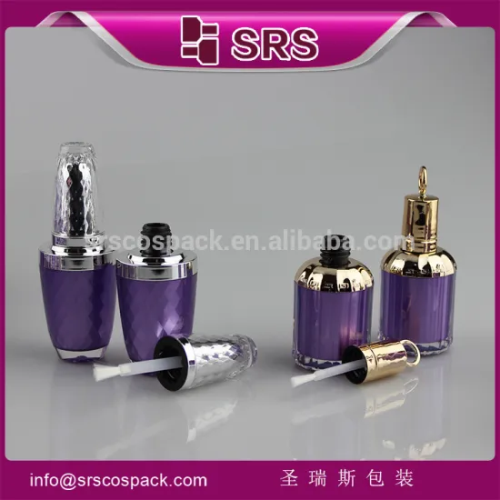 Manufacturer cosmetic container ,acrylic packaging and empty uv gel nail polish bottle for polish