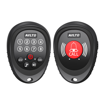Wireless Rechargeable Caregiver Pager System with 1000 Ft Range