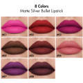 8 colori rossetto per labbra opaco etichetta idratante privato