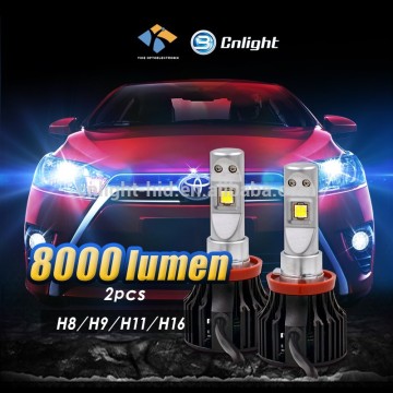 8000LM g5 car h11 H7 H8 H9 H10 hb3 hb4 hir9012 led bulbs Cr-ee for car truck headlight kit