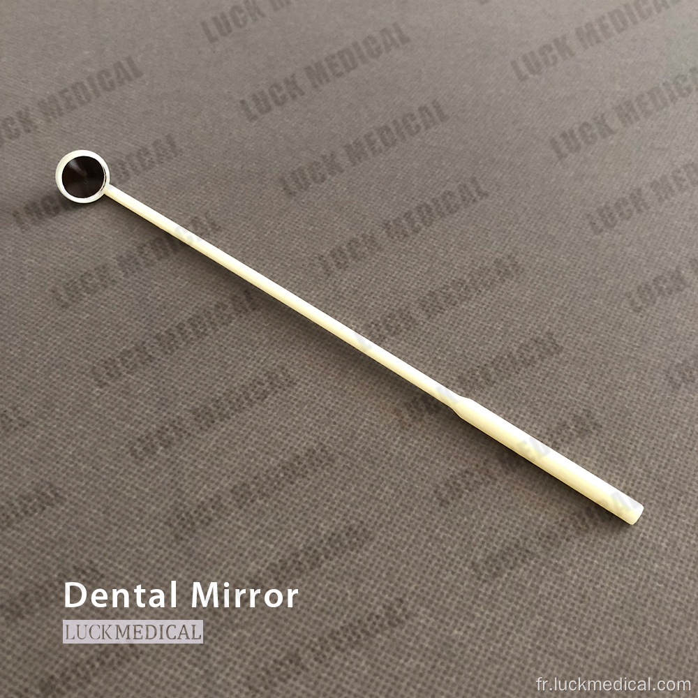 Utilisation endodontique miroir oral jetable