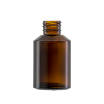 60ml/2 oz Amber Slanted Shoulder Glass Bottle With 24/410 Neck