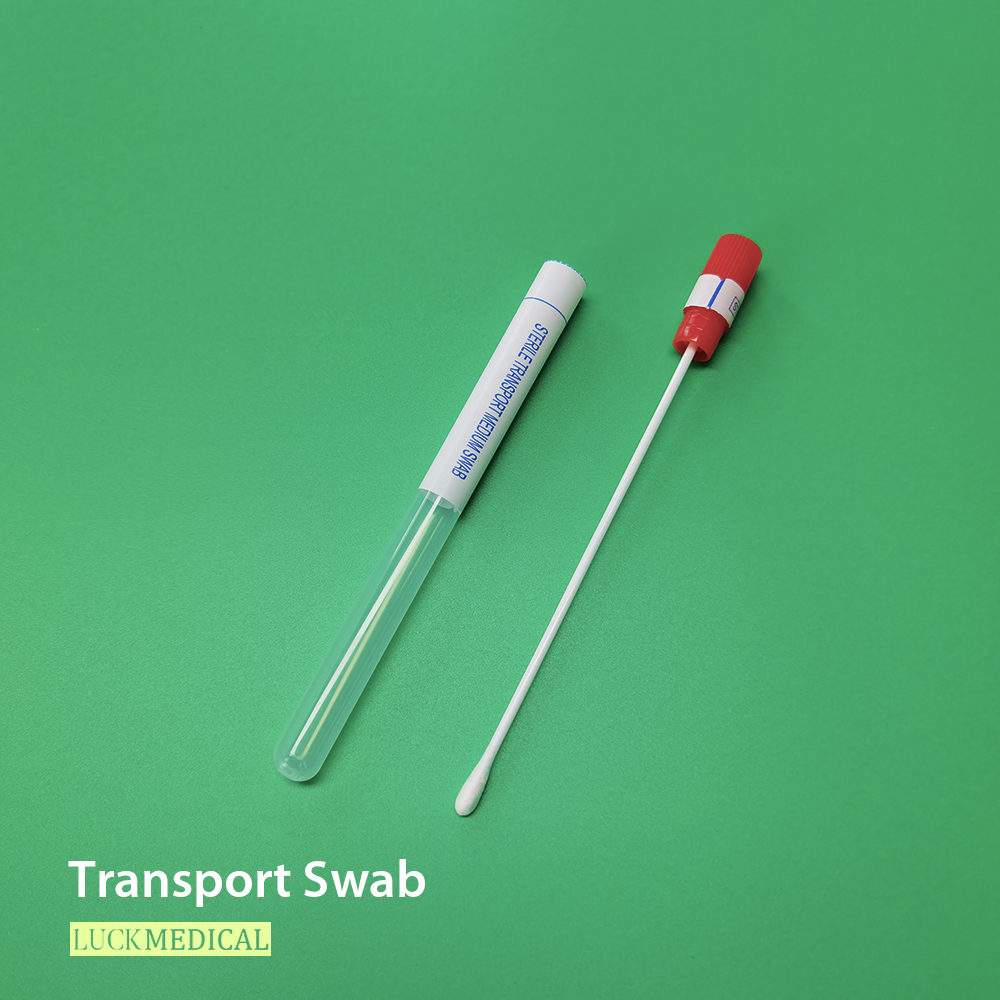 Пластиковый транспортный мазок с трубкой с вискозой наконечником