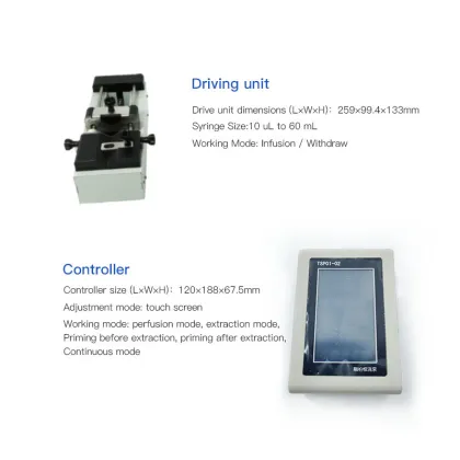 Two Channel Microfluidics Programmable Syringe Pump - TSP01-02 Split Syringe Pump