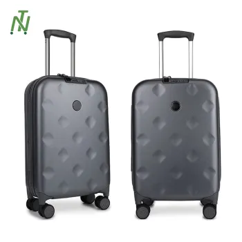 2024 New Design ABS PC Hard Folding Trolley Luggage with 4 Rolling Wheels